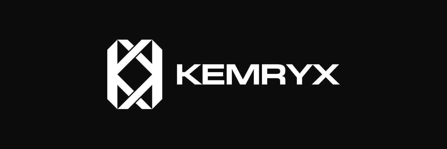 Profile banner, 1500 by 500 pixels: the horizontal lock-up in white, centered on black